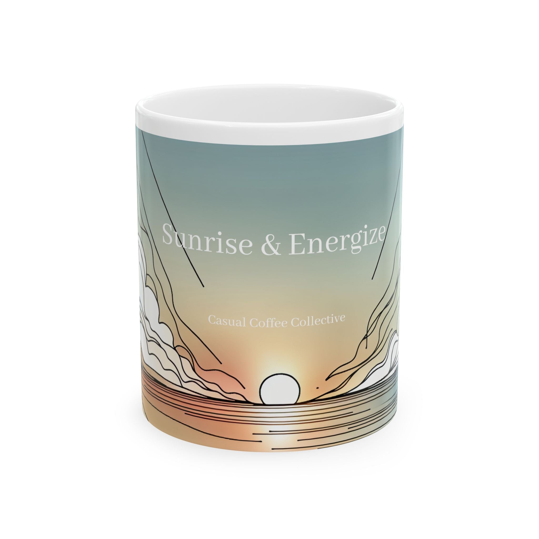 Coffee Mug Caffeine Morning Rush Energize Yourself Drinkware