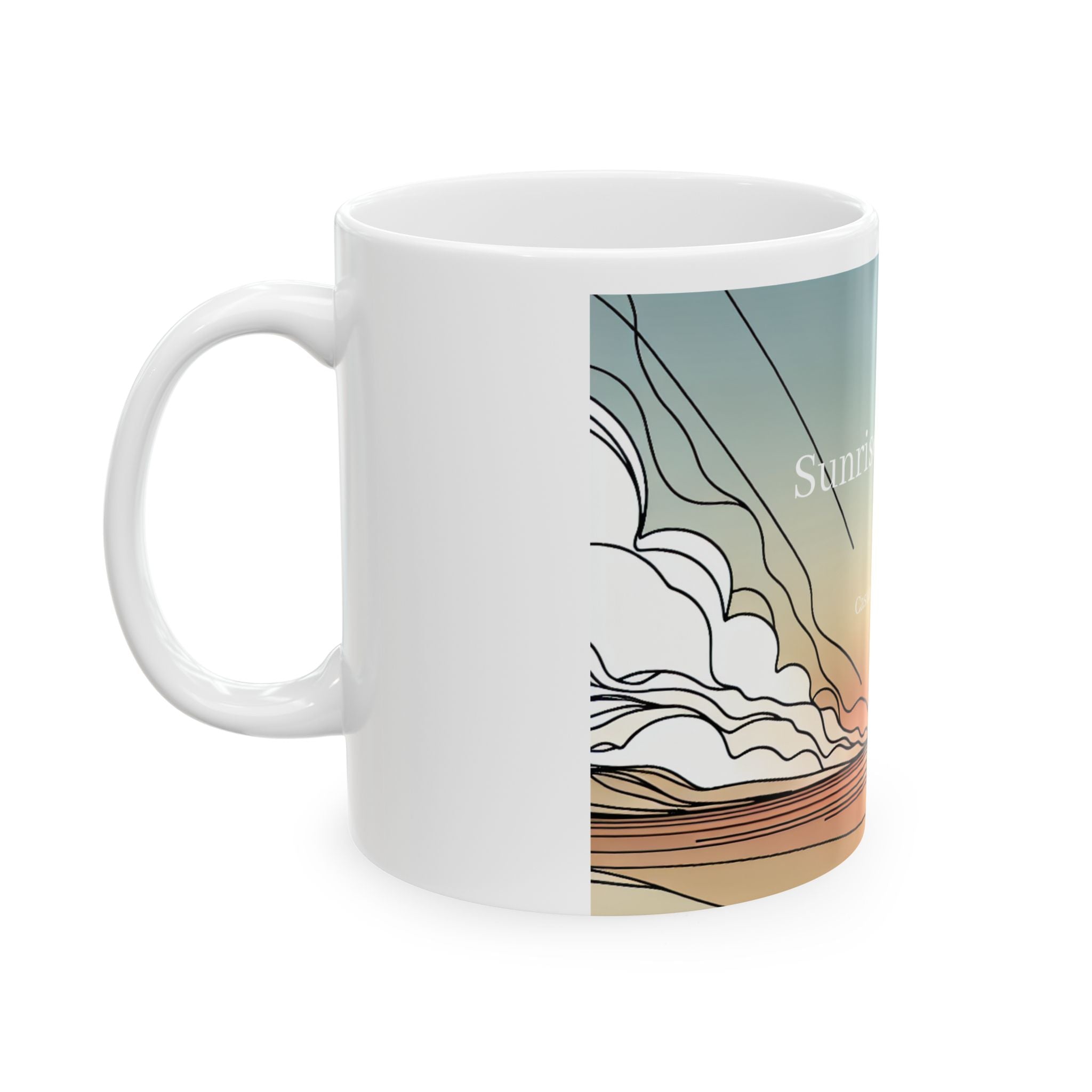 Coffee Mug Caffeine Morning Rush Energize Yourself Drinkware