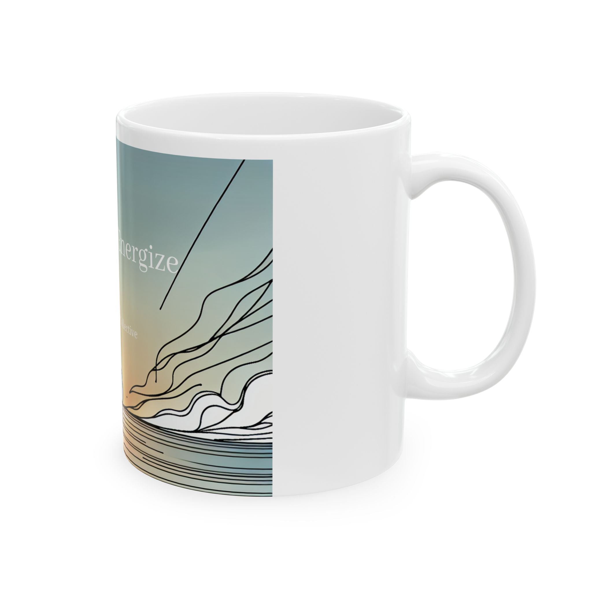 Coffee Mug Caffeine Morning Rush Energize Yourself Drinkware